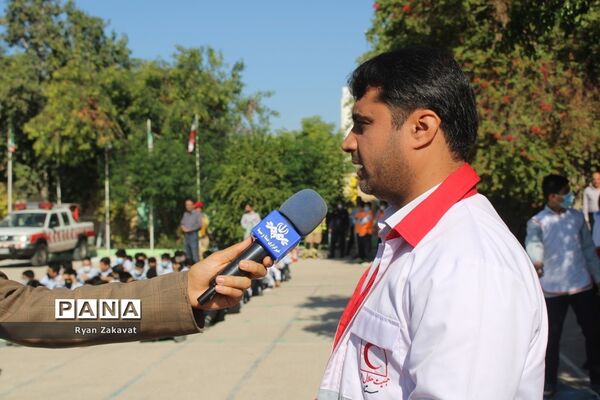 بیست و چهارمین مانور سراسری زلزله و ایمنی مدارس در بوشهر