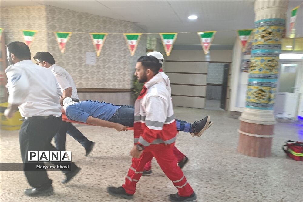 برگزاری پیش مانور عملیاتی بیست و چهارمین مانور سراسری زلزله و ایمنی در اهواز