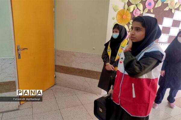 بیست و چهارمین مانور سراسری زلزله و ایمنی در دبیرستان مرضیه