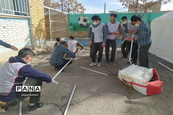 بیست و چهارمین مانور سراسری زلزله و ایمنی مدارس در اقلید استان فارس