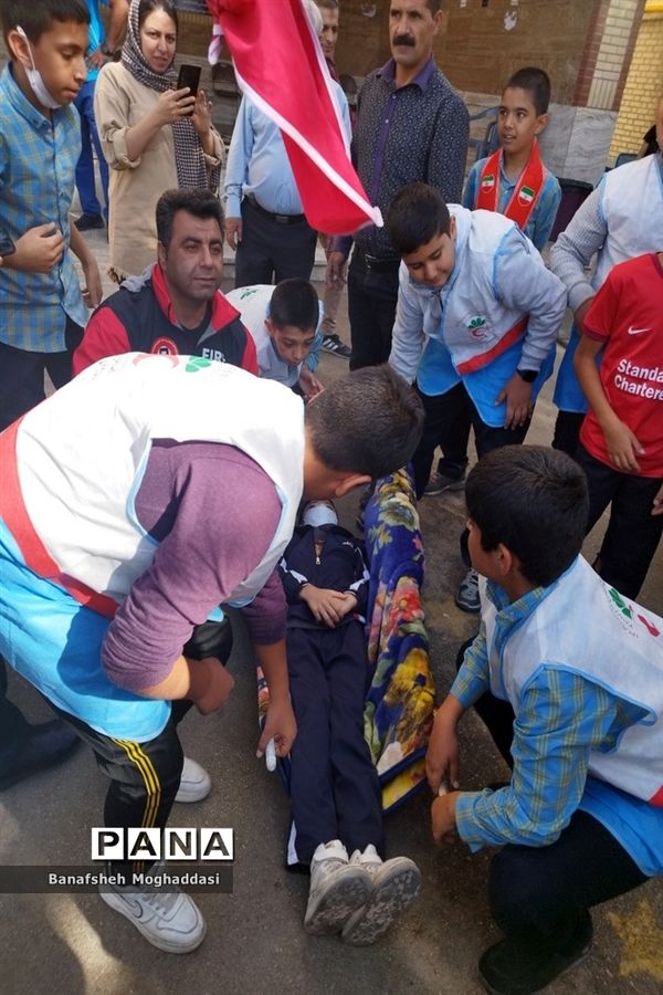 بیست‌و‌چهارمین مانور سراسری زلزله و ایمنی در مدارس  ناحیه 4 شیراز