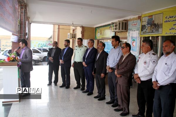 بیست‌وچهارمین مانور سراسری زلزله و ایمنی در دبیرستان شاهد امام جواد(ع) بهبهان