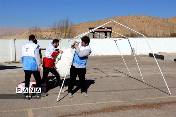 برگزاری مانور سراسری زلزله درمدارس شهرستان فیروزکوه