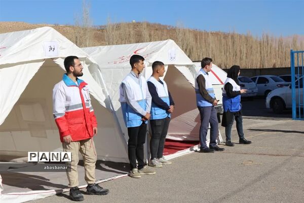 برگزاری مانور سراسری زلزله درمدارس شهرستان فیروزکوه
