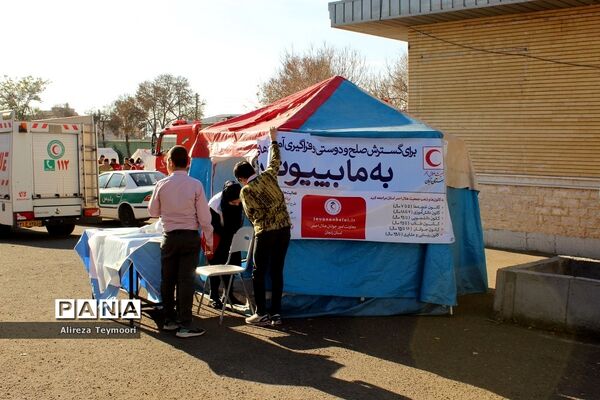 مانور سراسری زلزله و ایمنی در زنجان