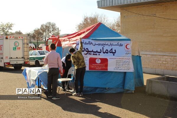 مانور سراسری زلزله و ایمنی در زنجان