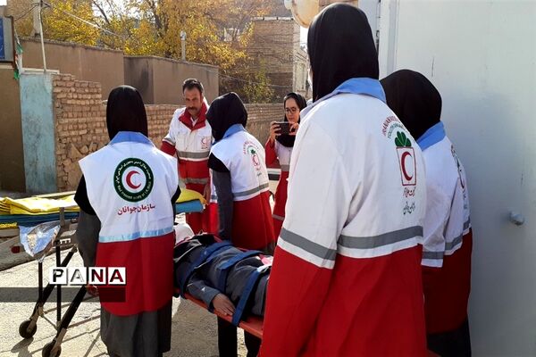 بیست و چهارمین مانورسراسری زلزله در  مدارس شهرستان کلات