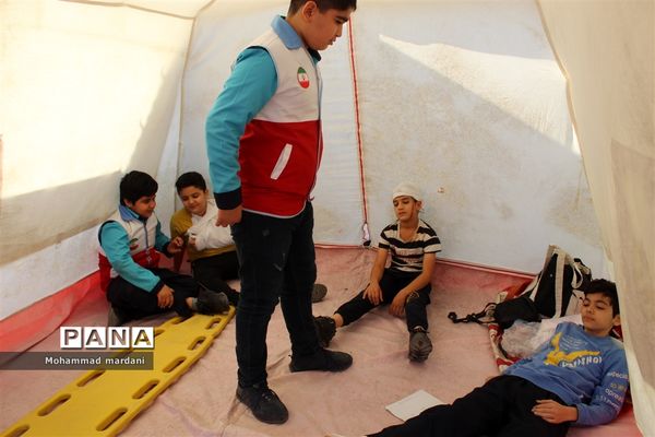 مانور سراسری زلزله در ساری