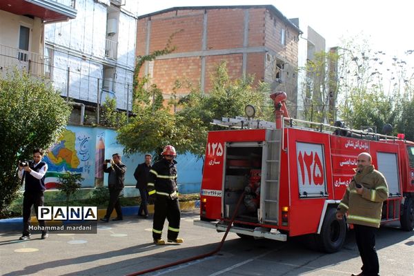 مانور سراسری زلزله در ساری