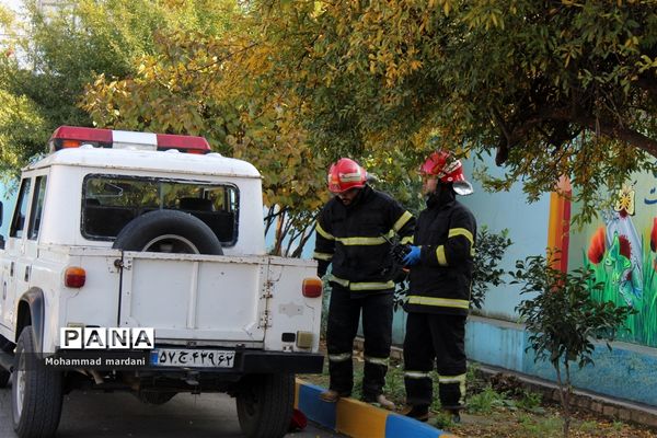 مانور سراسری زلزله در ساری