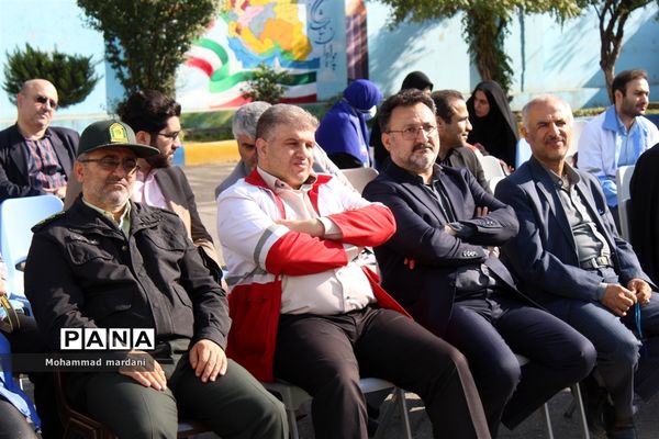 مانور سراسری زلزله در ساری