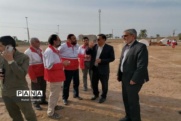 آیین نواختن زنگ مانور سراسری زلزله و ایمنی در شهرستان کارون