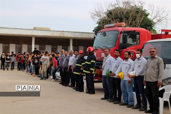 بیست و چهارمین مانور سراسری زلزله و ایمنی در شهرستان باوی