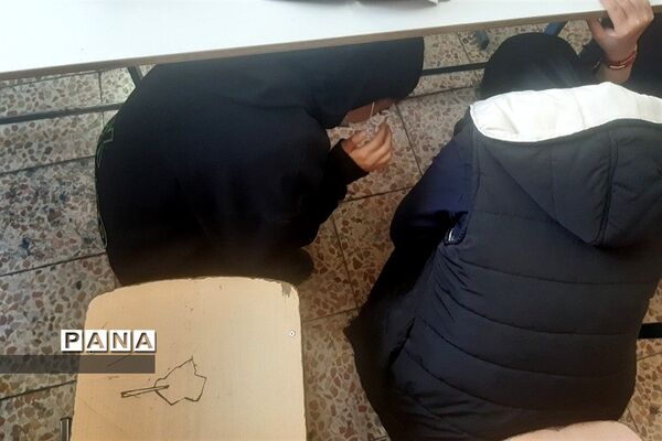 زنگ مانور زلزله در هنرستان فاطمیه به صدا در آمد
