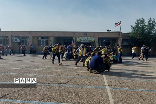 بیست و چهارمین مانور سراسری زلزله درشهرستان دزفول