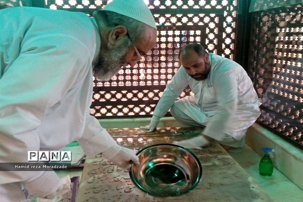 آیین معنوی غبارروبی مرقد شهید آیت الله مدرس (ره)