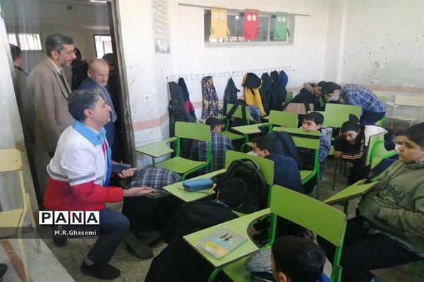 بیست و چهارمین مانور سراسری زلزله و ایمنی مدارس در ناحیه چهار آموزش و پرورش قم