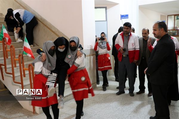 بیست و چهارمین مانور سراسری زلزله و ایمنی مدارس در شهرستان زابل