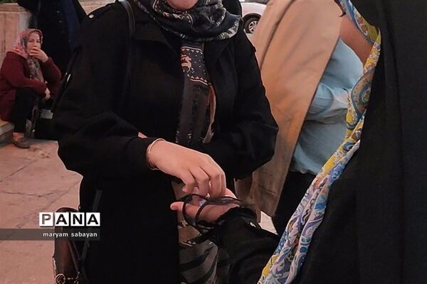 اجرای طرح حریر حیا در حرم سید علاءالدین شیراز