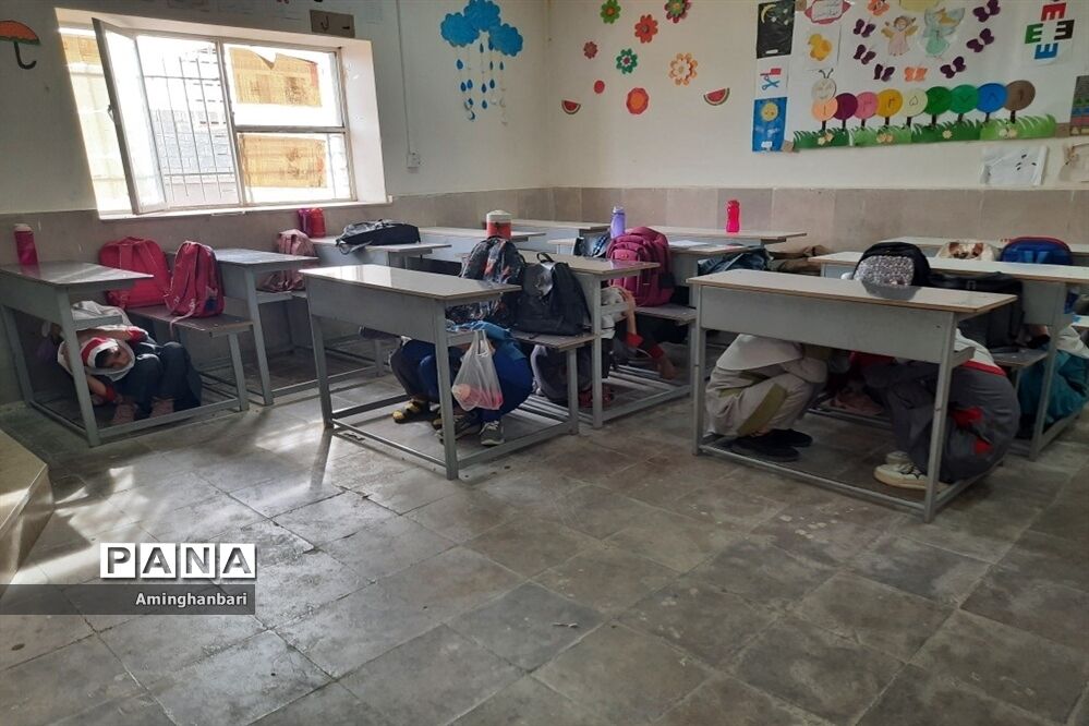بیست و چهارمین مانور سراسری زلزله و ایمنی در مدارس عشایری خوزستان