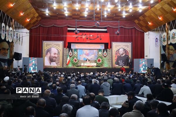 مراسم وداع با شهید مدافع امنیت سید احمد صالحی در ساری