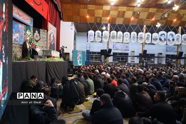 مراسم وداع با شهید مدافع امنیت سید احمد صالحی در ساری