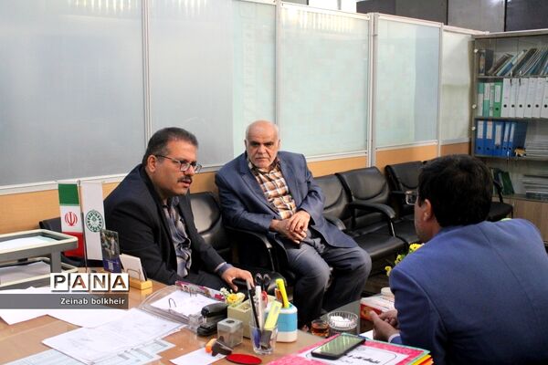بازدیدمعاون پژوهش  اداره کل آموزش و پرورش استان بوشهر از سازمان دانش‌آموزی