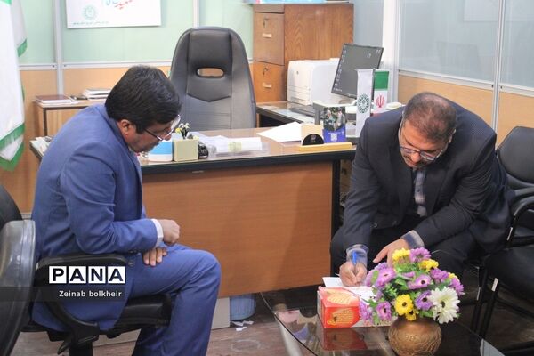 بازدیدمعاون پژوهش  اداره کل آموزش و پرورش استان بوشهر از سازمان دانش‌آموزی