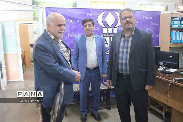 بازدیدمعاون پژوهش  اداره کل آموزش و پرورش استان بوشهر از سازمان دانش‌آموزی