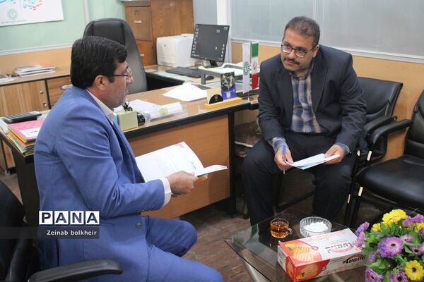بازدیدمعاون پژوهش  اداره کل آموزش و پرورش استان بوشهر از سازمان دانش‌آموزی