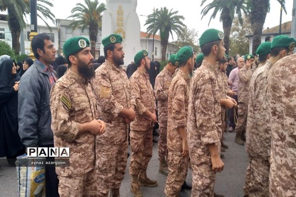 تشییع پیکر شهید امنیت در قائمشهر