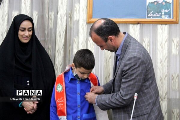 مراسم تقدیر از برگزیدگان جشنواره‌ها و پویش‌های سازمان دانش‌آموزی در گلوگاه