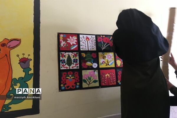 استقبال پرشور دانش‌آموزان از برگزاری نقاشی همگانی در دبیرستان مرضیه