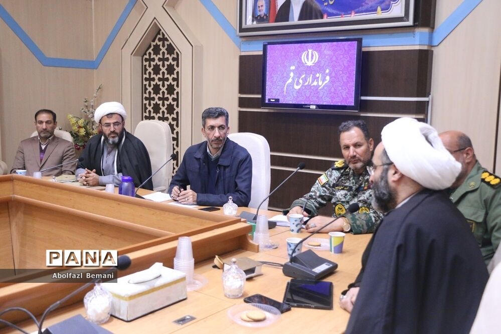 جلسه هماهنگی تشییع و خاکسپاری شهید گمنام در دانشگاه فرهنگیان قم