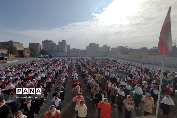 برگزاری مراسم ایام فاطمیه و برپایی ایستگاه صلواتی در مدرسه توفیق رباط کریم
