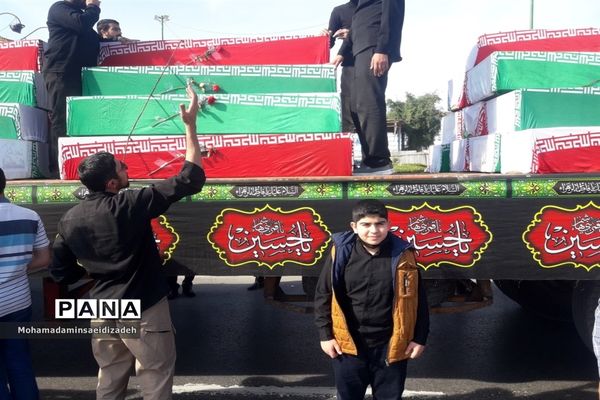 تشییع پیکر یکصدو یازده شهید تفحص شده در اهواز