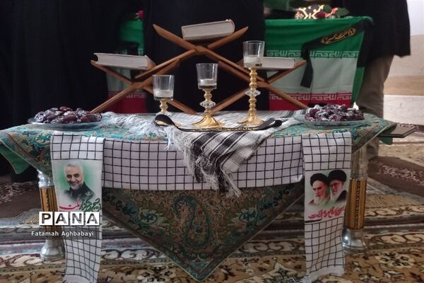 تشییع پیکر شهید گمنام در دبیرستان مرضیه