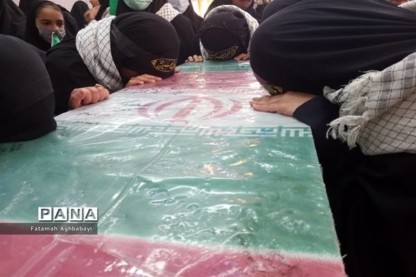 تشییع پیکر شهید گمنام در دبیرستان مرضیه