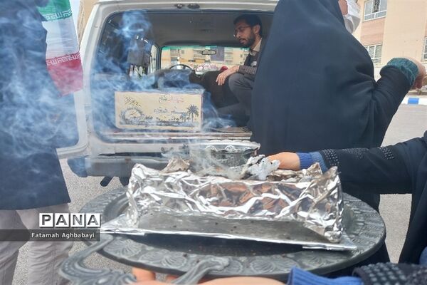 تشییع پیکر شهید گمنام در دبیرستان مرضیه