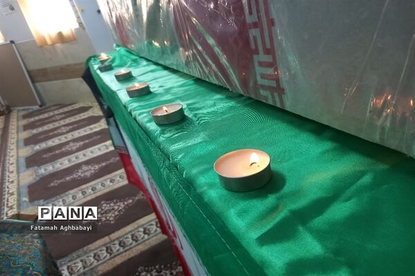 تشییع پیکر شهید گمنام در دبیرستان مرضیه