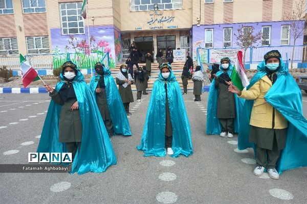 تشییع پیکر شهید گمنام در دبیرستان مرضیه