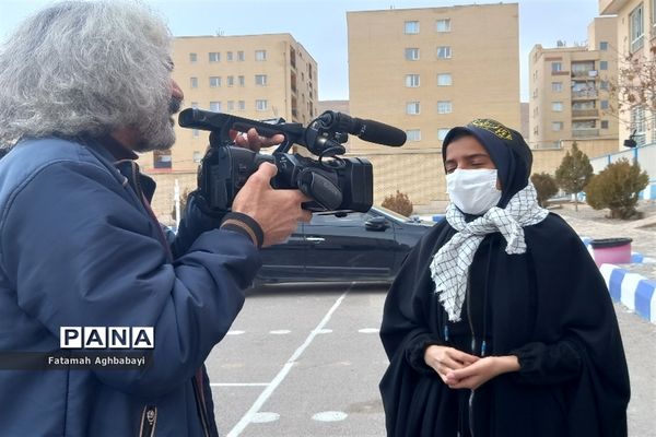 تشییع پیکر شهید گمنام در دبیرستان مرضیه