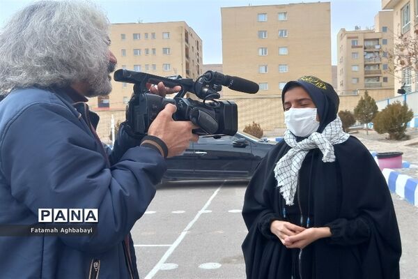 تشییع پیکر شهید گمنام در دبیرستان مرضیه