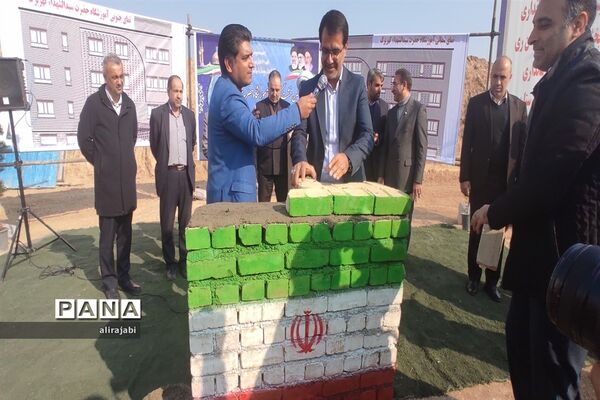 آیین خشت‌گذاری مدرسه حضرت سیدالشهدا (ع) منطقه کهریزک