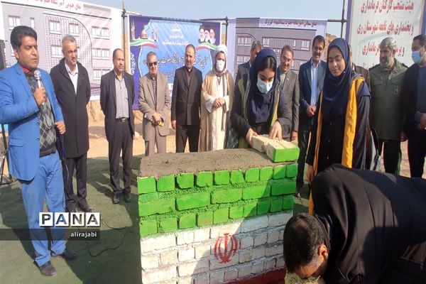 آیین خشت‌گذاری مدرسه حضرت سیدالشهدا (ع) منطقه کهریزک