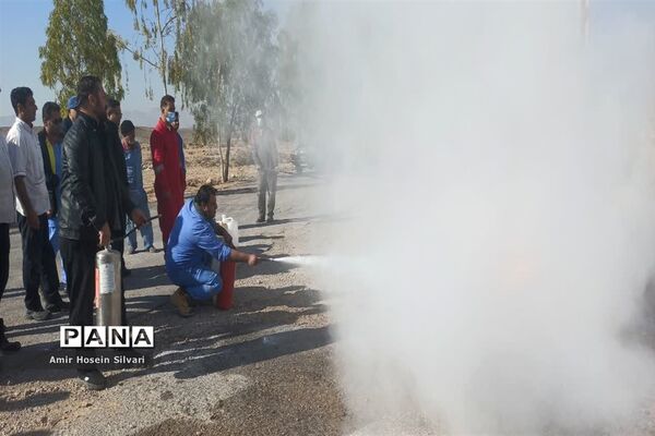آموزش اطفا حریق در شهرستان جهرم