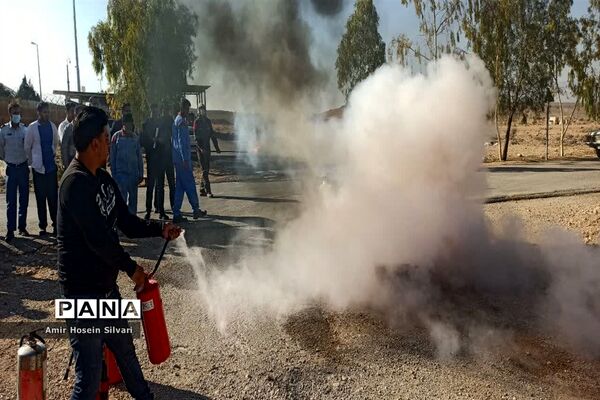 آموزش اطفا حریق در شهرستان جهرم
