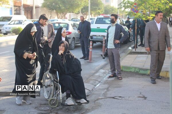تشییع سه شهید گمنام در فرودگاه بوشهر
