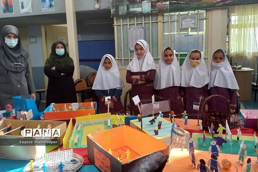 افتتاحیه المپیاد ورزشی و دست‌سازه‌های ورزشی  در دبستان حضرت زهرا(س) رودهن