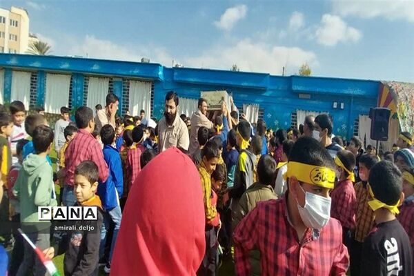تشییع شهید گمنام در مدارس ناحیه 3 شیراز